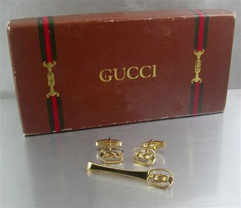 gucci tie bar|authentic gucci cufflinks.